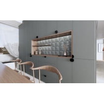 PLURIFY - 6X6 WAVE, FOSSIL, GLOSSY